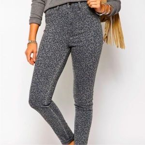 A&F Leopard Jeans